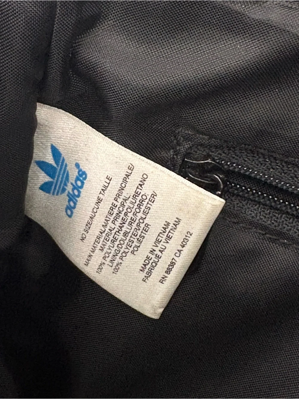 Adidas Originals Black Gold Trefoil Crossbody Messenger Bag Purse Y2K